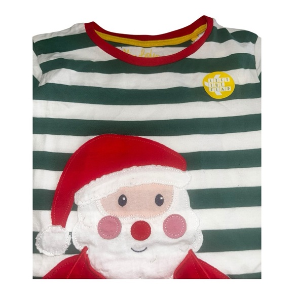 Mini Boden Santa Flap long sleeve applique tee - Picture 2 of 4
